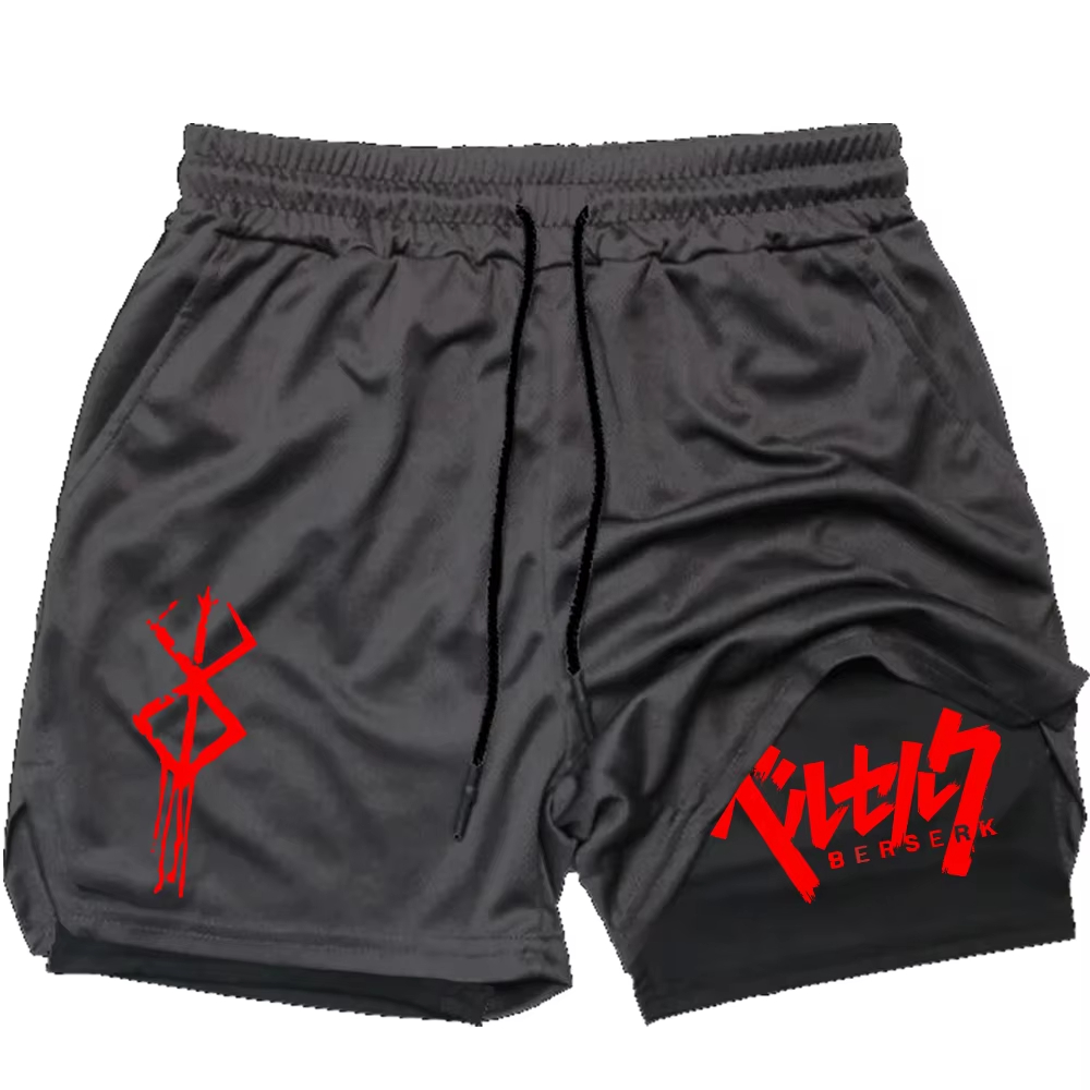Compression Shorts Athletes - กางเกงขาสั้นรัดรูป 2 in 1 สำหรับผู้ชาย ออกกำลังกาย