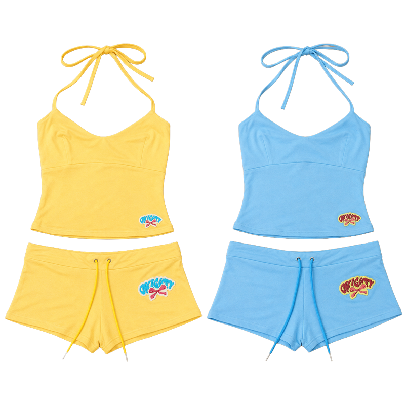 ชุดเซ็ต 2 ชิ้นสำหรับผู้หญิง เส - Suspender Tank Top บทวิจารณ์และราคา
