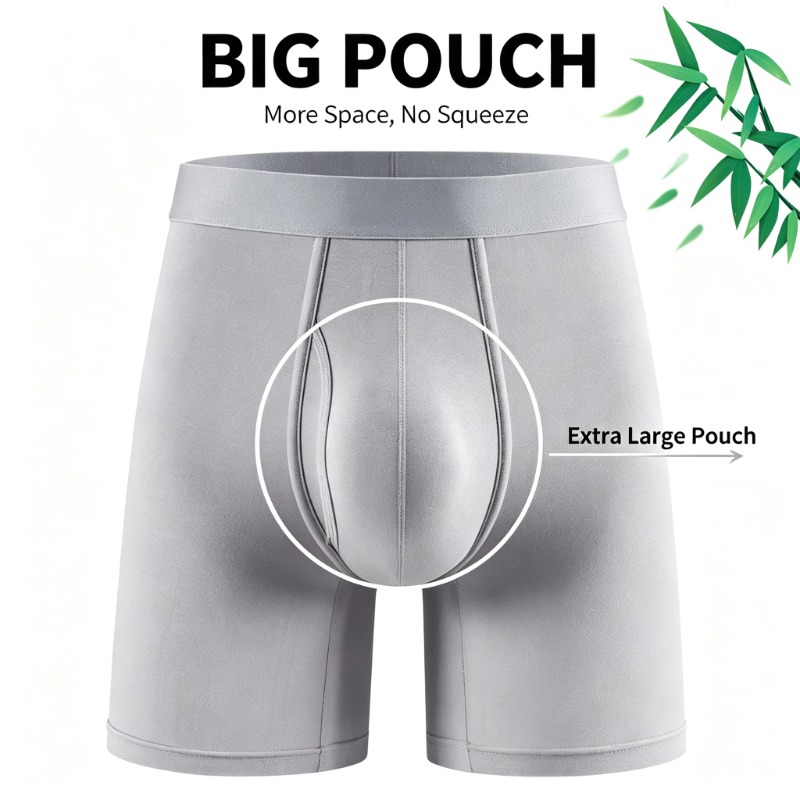 กางเกงบ็อกเซอร์ชาย Big Pouch ผ - Bamboo Fiber Trunk บทวิจารณ์และราคา