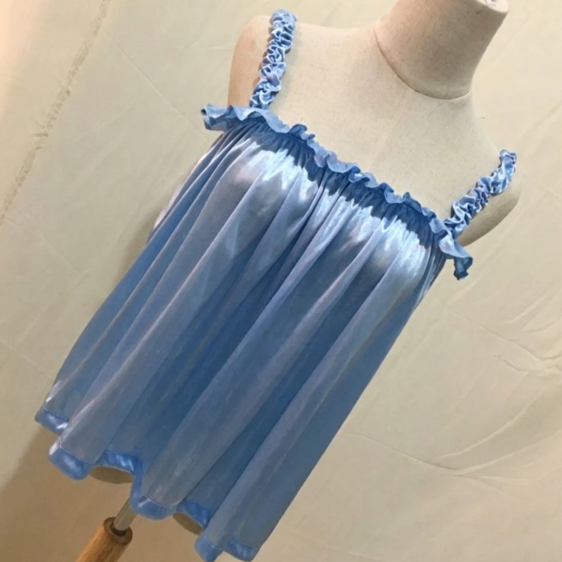เสื้อกล้ามสายเดี่ยวผ้าซาตินเนื - Suspender Tank Top บทวิจารณ์และราคา