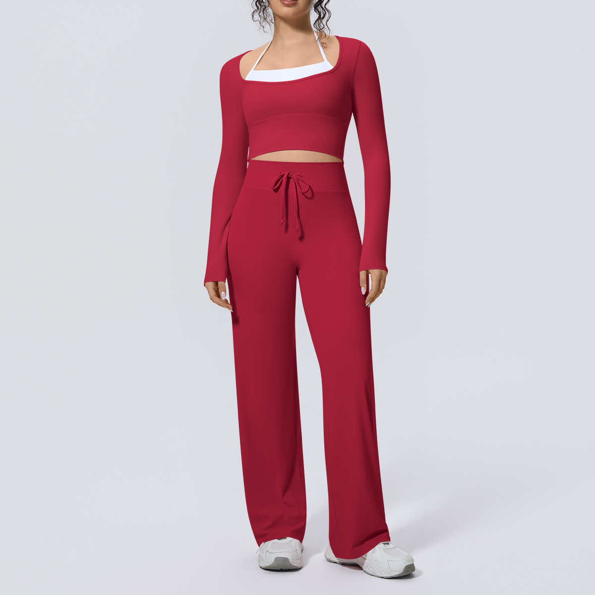 ชุดโยคะผู้หญิง 2 ชิ้น เสื้อครอ - Compression Long Pant บทวิจารณ์และราคา